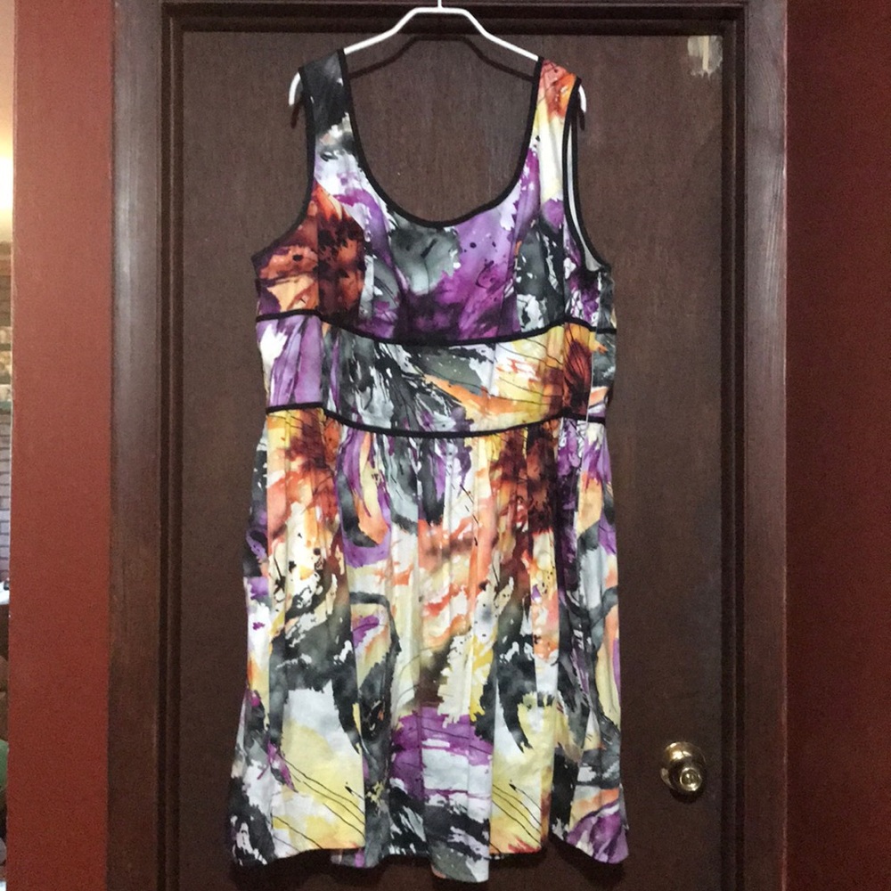 eShakti Watercolor Print Dress